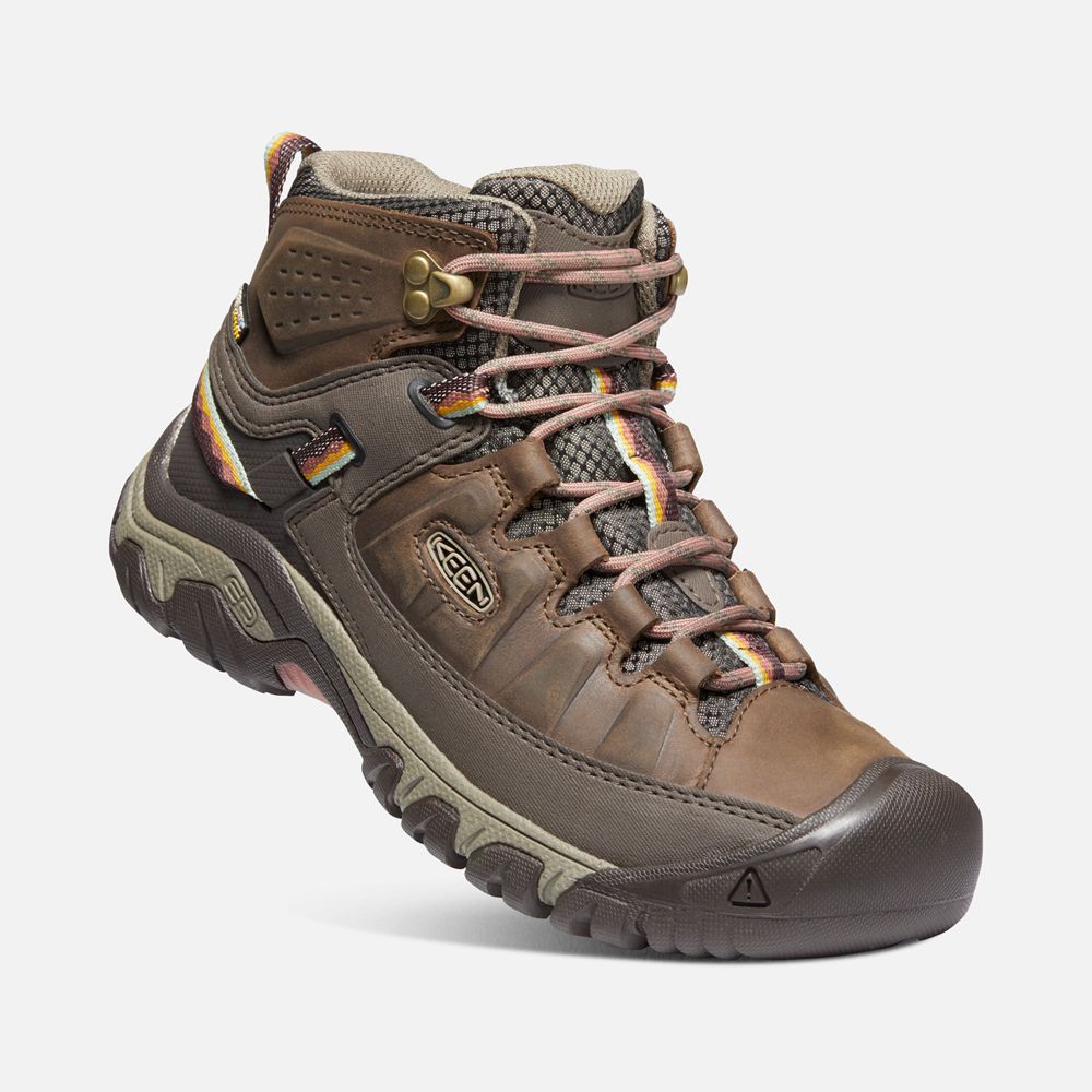 Keen Outdoor Bot Kadın Kahverengi - Targhee Iii Waterproof Mid - Türkiye YVGF35891